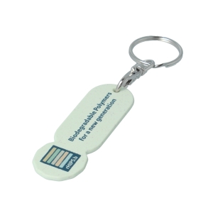 An image of Advertising rHIPS.b Trolley Stick Oval Keyring