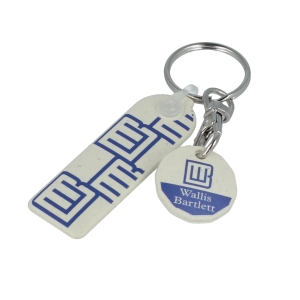 An image of rHIPS.b Rectangle Trolley Mate Keyring