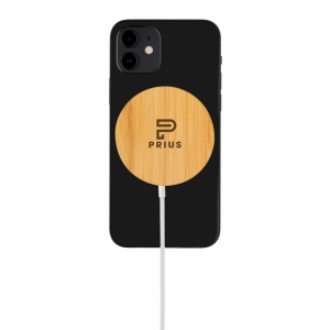 An image of 10W Bamboo Magnetic Wireless Charger