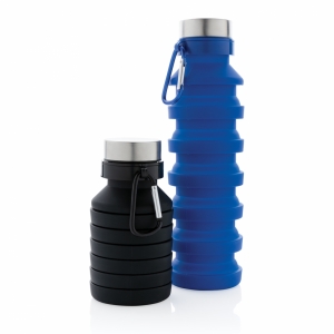 An image of Corporate Leakproof Collapsible Silicone Bottle With Lid