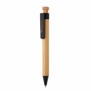 An image of Bamboo Pen With Wheatstraw Clip