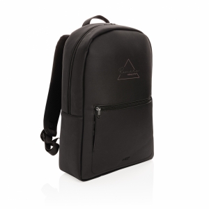 An image of Swiss Peak Deluxe Vegan Leather Laptop Backpack PVC Free - Sample