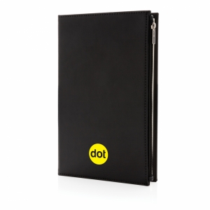 An image of Swiss Peak A5 PU Notebook With Zipper Pocket