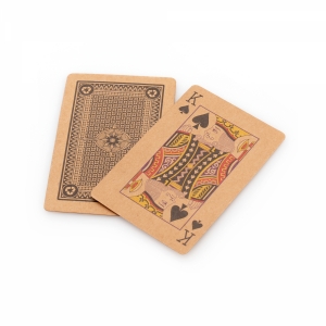 An image of Corporate Kraft Playing Cards - Sample