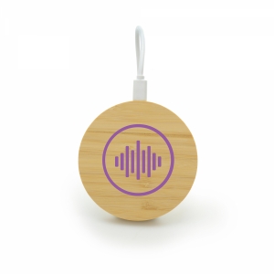 An image of Marketing Riven 5w Bamboo Wireless Charger - Sample