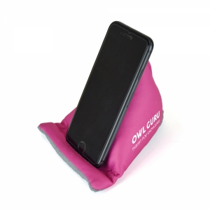 An image of Printed Beanbag Phone Holder With Micro Clean Bottom - Sample