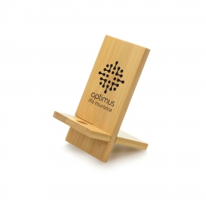 An image of Printed Dylan Bamboo Phone Stand - Sample