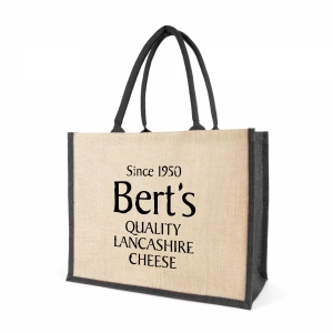 An image of Branded Coloured Chow Jute Shopper - Sample