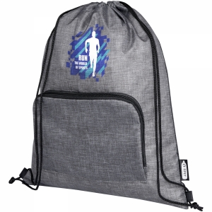 An image of Marketing Ash Recycled Foldable Drawstring Bag 7L - Sample