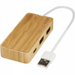An image of Promotional Tapas Bamboo USB Hub - Sample