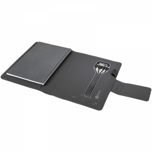 An image of Marketing SCX.design O16 A5 Light-up Notebook Powerbank - Sample