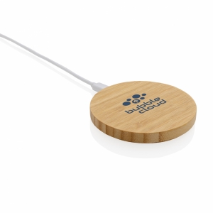 An image of Printed FSC Bamboo 15W Wireless Charger - Sample