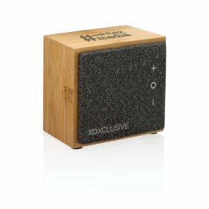 An image of Printed Wynn 5W FSC Bamboo Wireless Speaker - Sample