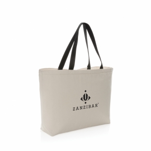 An image of Advertising Impact Aware 285 Gsm Rcanvas Large Cooler Tote Undyed - Sample