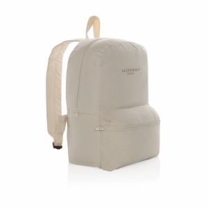 An image of Printed Impact Aware 285 Gsm Rcanvas Backpack Undyed - Sample