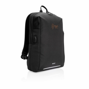 An image of Logo Swiss Peak AWARE RFID And USB Laptop Backpack - Sample