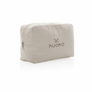 An image of Branded Impact Aware 285 Gsm Rcanvas Toiletry Bag Undyed - Sample