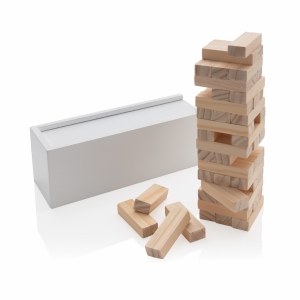 An image of Advertising FSC Deluxe Tumbling Tower Wood Block Stacking Game - Sample