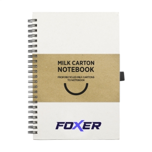 An image of Milk-Carton Wire-O Notebook A5 70 Lined Sheets