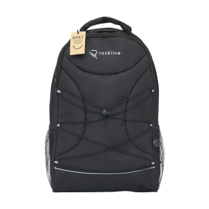 An image of Branded Flashline RPET Laptop Backpack - Sample