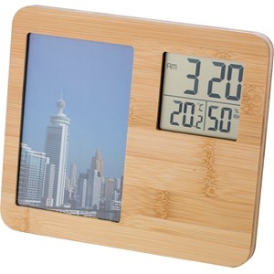 An image of Bamboo Weather Station Photo Frame