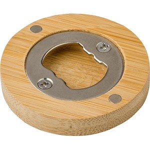 An image of Bamboo magnet with bottle opener