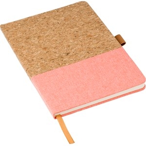 An image of Marketing Cork and cotton notebook (approx. A5) - Sample