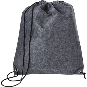 An image of Promotional RPET felt drawstring backpack - Sample