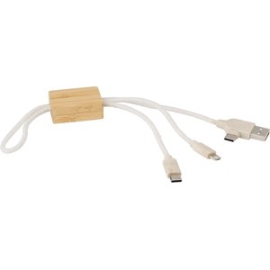 An image of Printed Bamboo USB charger - Sample