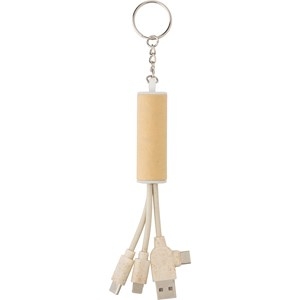 An image of Advertising USB charger keyring - Sample