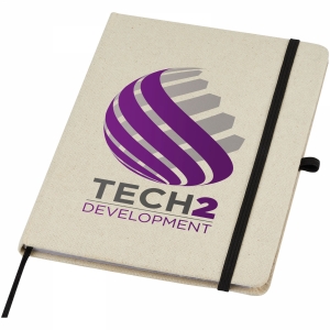 An image of Branded Tutico Organic Cotton Hardcover Notebook