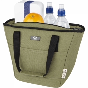 An image of Logo Joey 9-can GRS Recycled Canvas Lunch Cooler Bag 6L - Sample