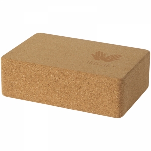 An image of Logo Trikona Cork Yoga Brick - Sample