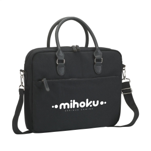 An image of Branded Denver Recycled Canvas 15.6-inch laptop bag - Sample