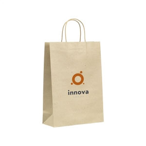 An image of Marketing Leaf It Bag recycled grass paper (120 g/m) L - Sample