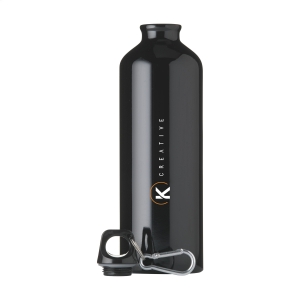 An image of AluMaxi Glossy Recycled Aluminium Water Bottle 750ml 