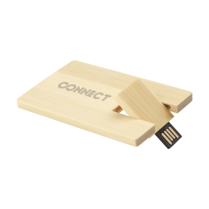 An image of Promotional CreditCard USB Bamboo 32GB - Sample