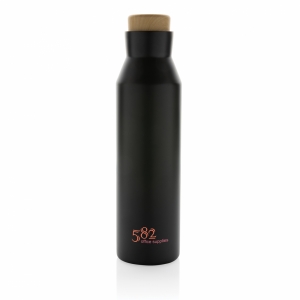 An image of Marketing Gaia RCS Certified Recycled Stainless Steel Vacuum Bottle 600ml