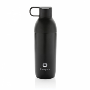 An image of Branded Flow 540ml RCS Recycled Stainless Steel Vacuum Bottle