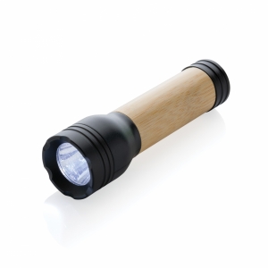 An image of Promotional Lucid 1W RCS Certified Recycled Plastic and Bamboo Torch