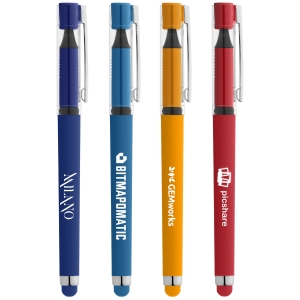 An image of Promotional Kappa Softy Brights Gel Pen w/ Stylus - Sample