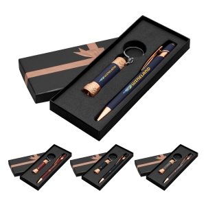 An image of Logo Prince Softy Rose Gold Gift Set w/Ribbon Box