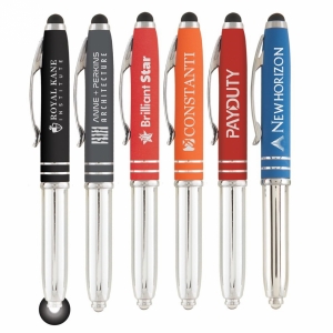 An image of Promotional Brando Softy Stylus Torch Pen - Sample
