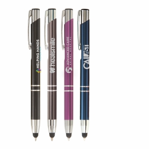An image of Promotional Crosby Shiny Pen w/Bottom Stylus - Sample