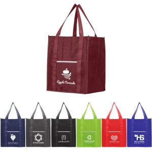 An image of Printed North Park Deluxe - Non-Woven shopping Tote Bag - Sample