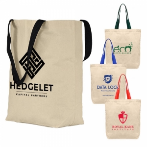 An image of Branded Tonga - 140g Cotton Canvas Tote Bag - Sample