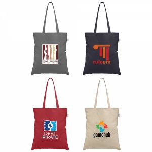 An image of Advertising Geo - Recycled 140g Cotton Canvas Tote Bag - Sample