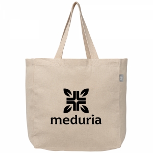 An image of Promotional Toronto - 225 gsm Recycled Cotton Shopper Tote Bag - Sample