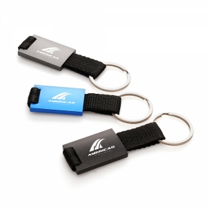 An image of Metal Nylon Strap Keyring  