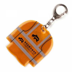 An image of Safety Vest Reflector Keyring 